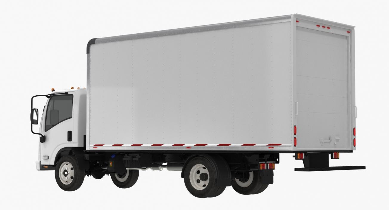 Box Truck Isuzu NPR 2018 3D model