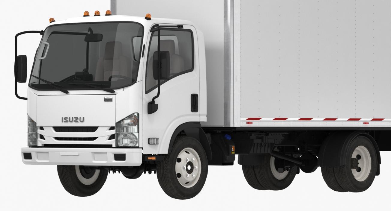 Box Truck Isuzu NPR 2018 3D model