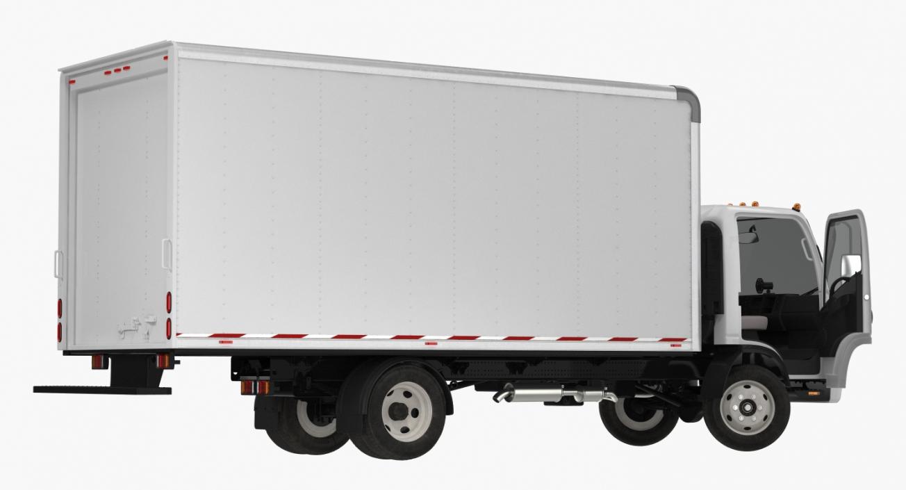 Box Truck Isuzu NPR 2018 3D model