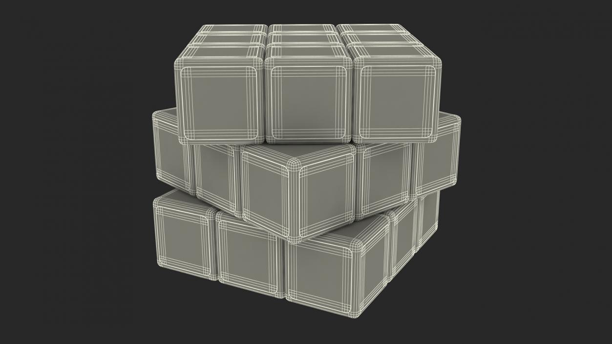 3D model Rubiks Cubes Collection 3