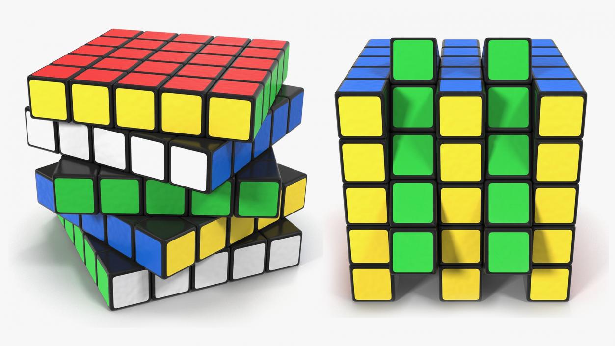 3D model Rubiks Cubes Collection 3