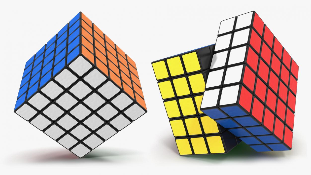 3D model Rubiks Cubes Collection 3