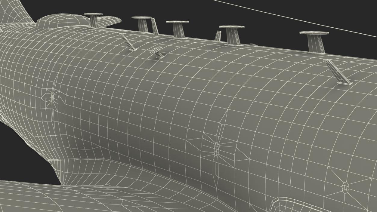 3D Boeing RC-135W Rivet Joint Rigged model