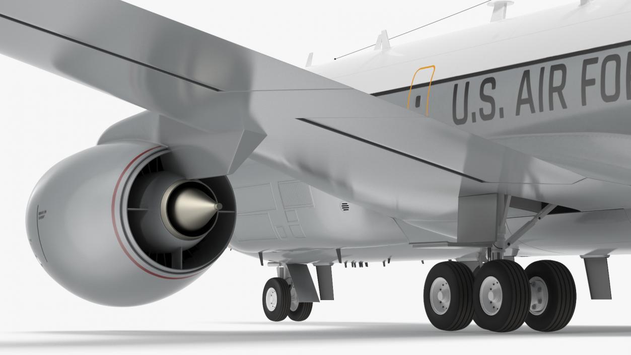 3D Boeing RC-135W Rivet Joint Rigged model