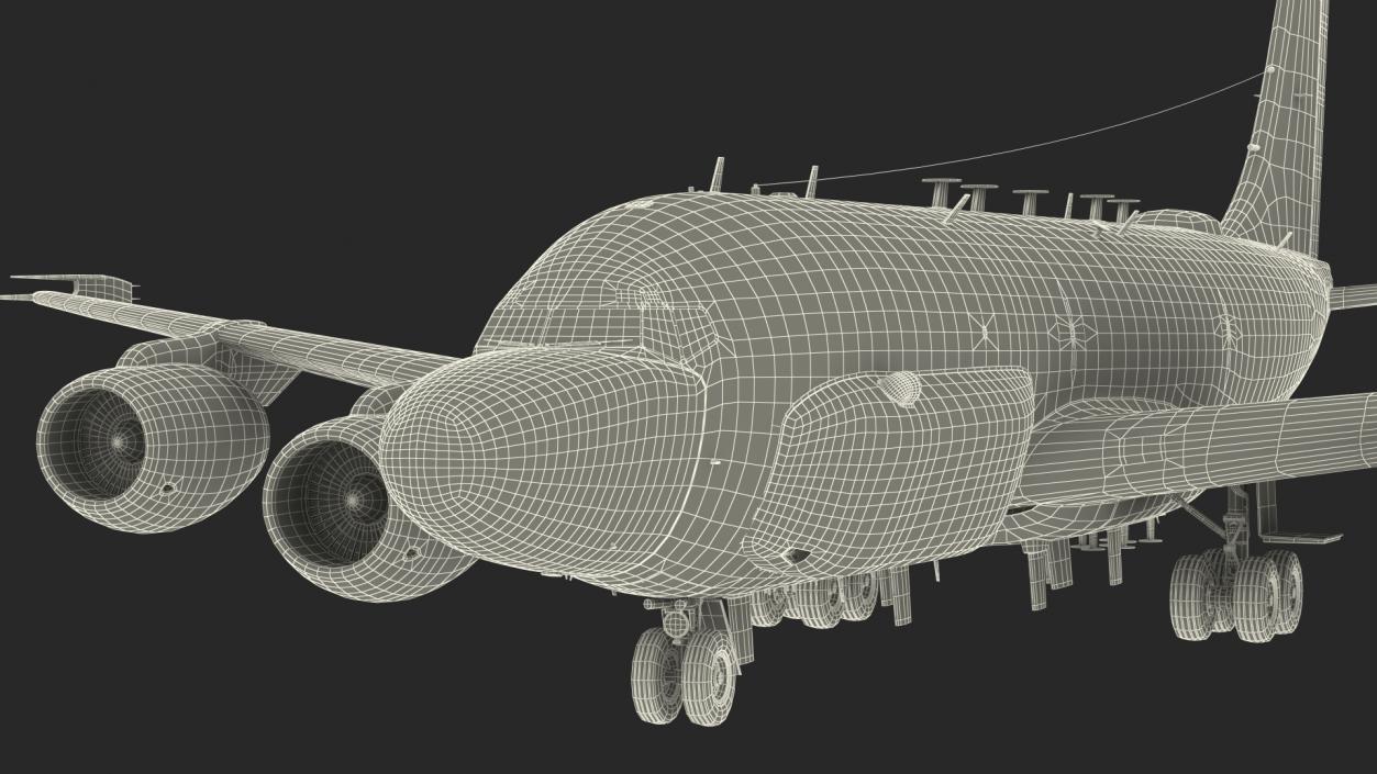 3D Boeing RC-135W Rivet Joint Rigged model