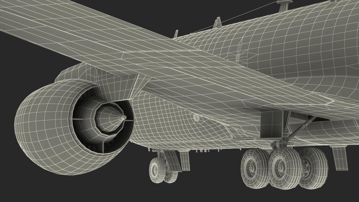 3D Boeing RC-135W Rivet Joint Rigged model