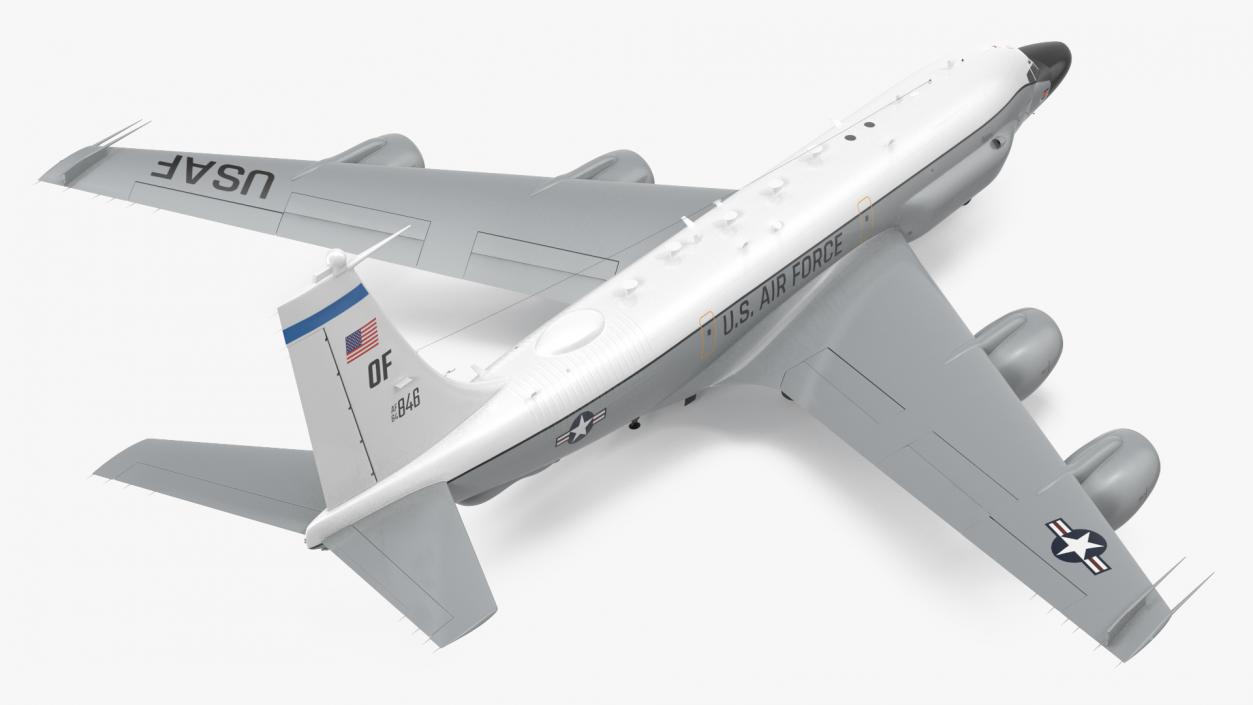 3D Boeing RC-135W Rivet Joint Rigged model