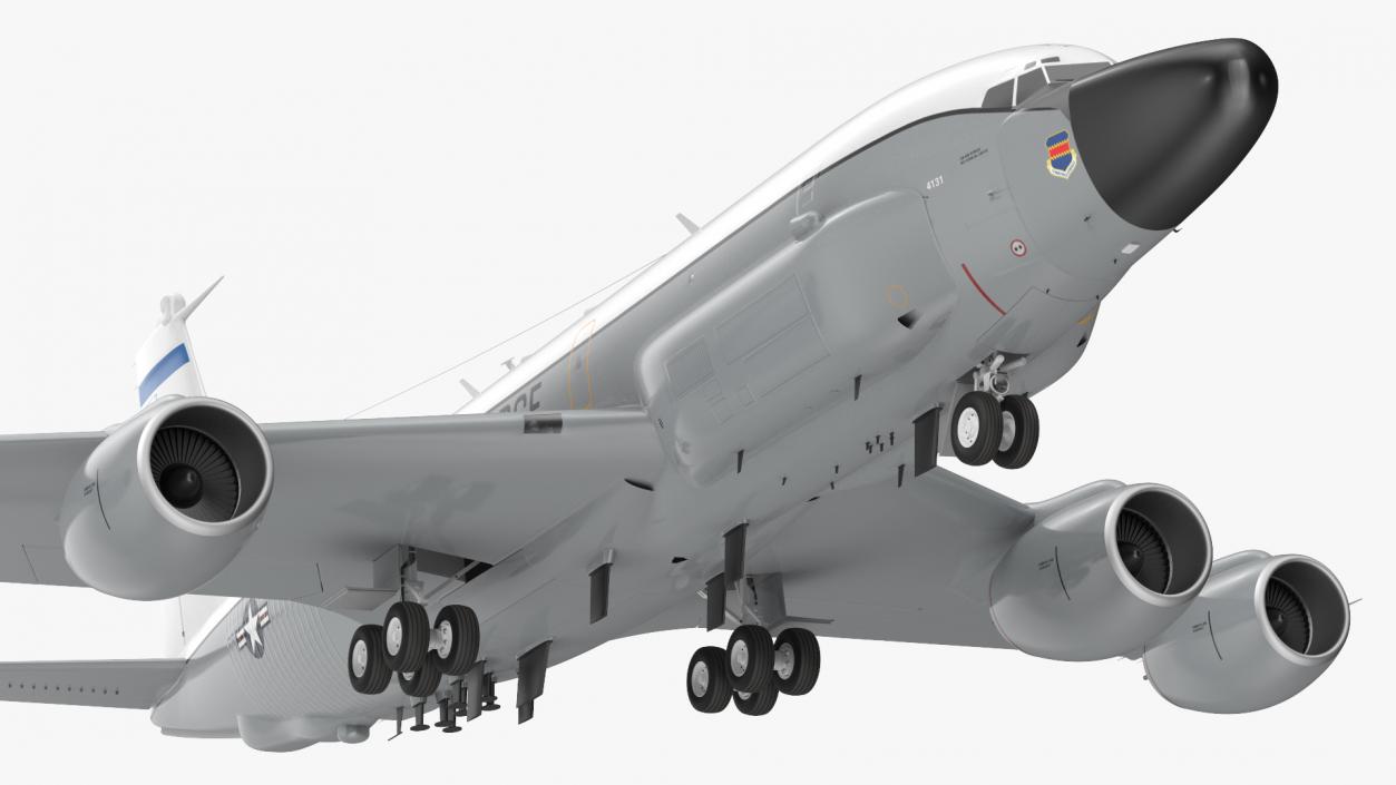 3D Boeing RC-135W Rivet Joint Rigged model