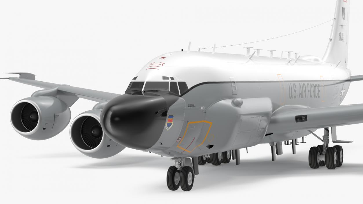 3D Boeing RC-135W Rivet Joint Rigged model