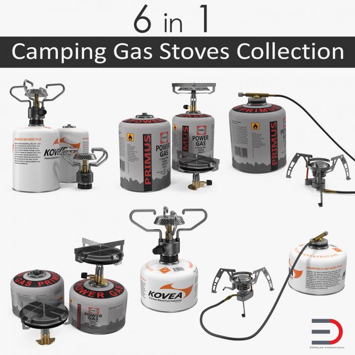 Camping Gas Stoves Collection 3D model