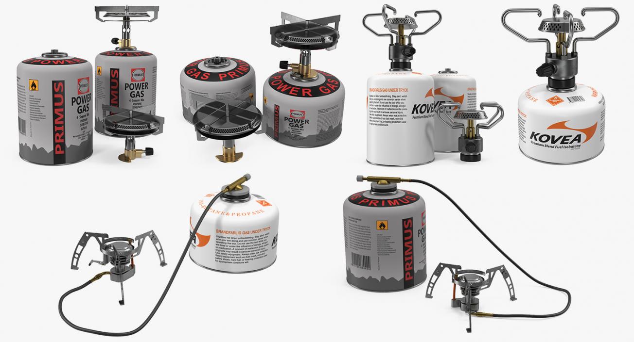 Camping Gas Stoves Collection 3D model