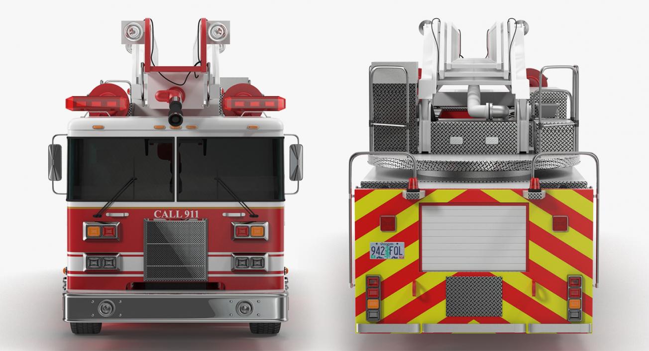 3D Rigged Fire Trucks Collection 7