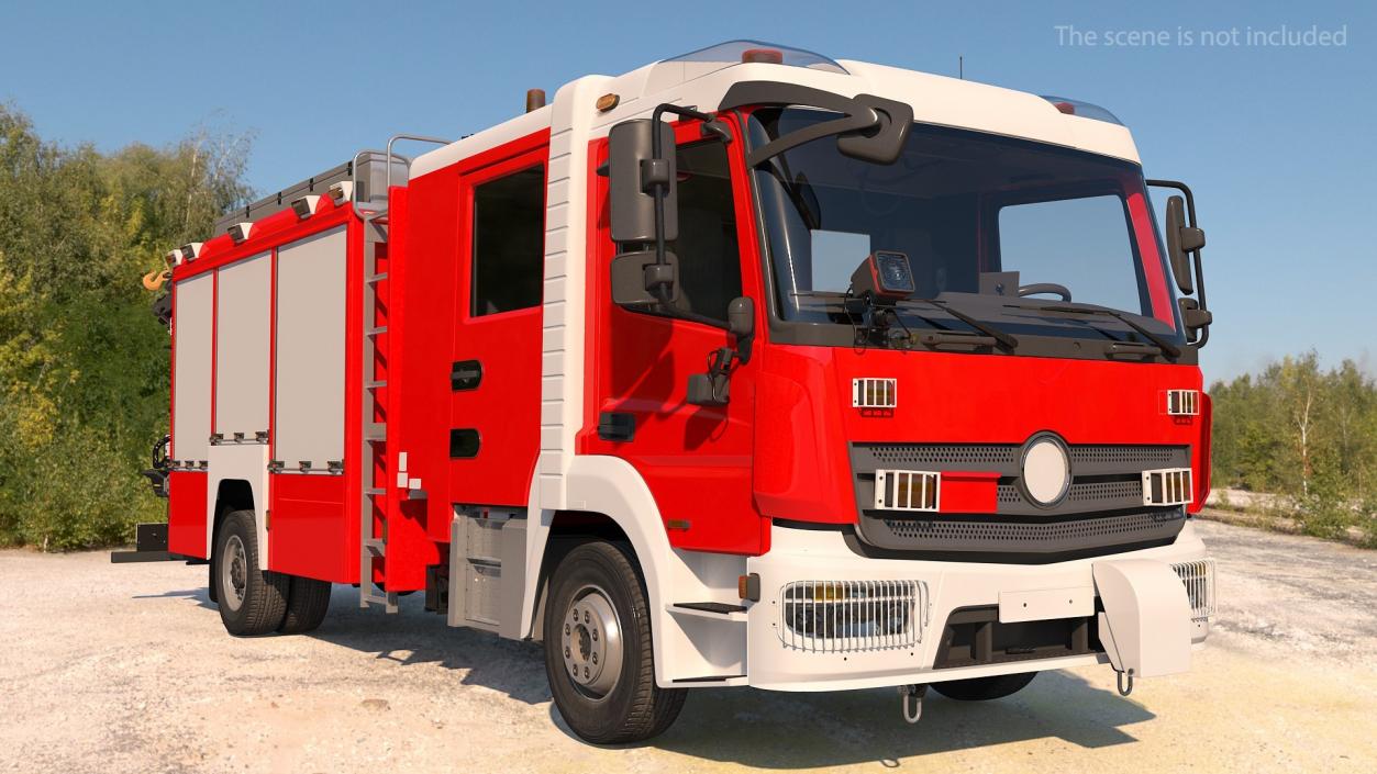 3D Rigged Fire Trucks Collection 7