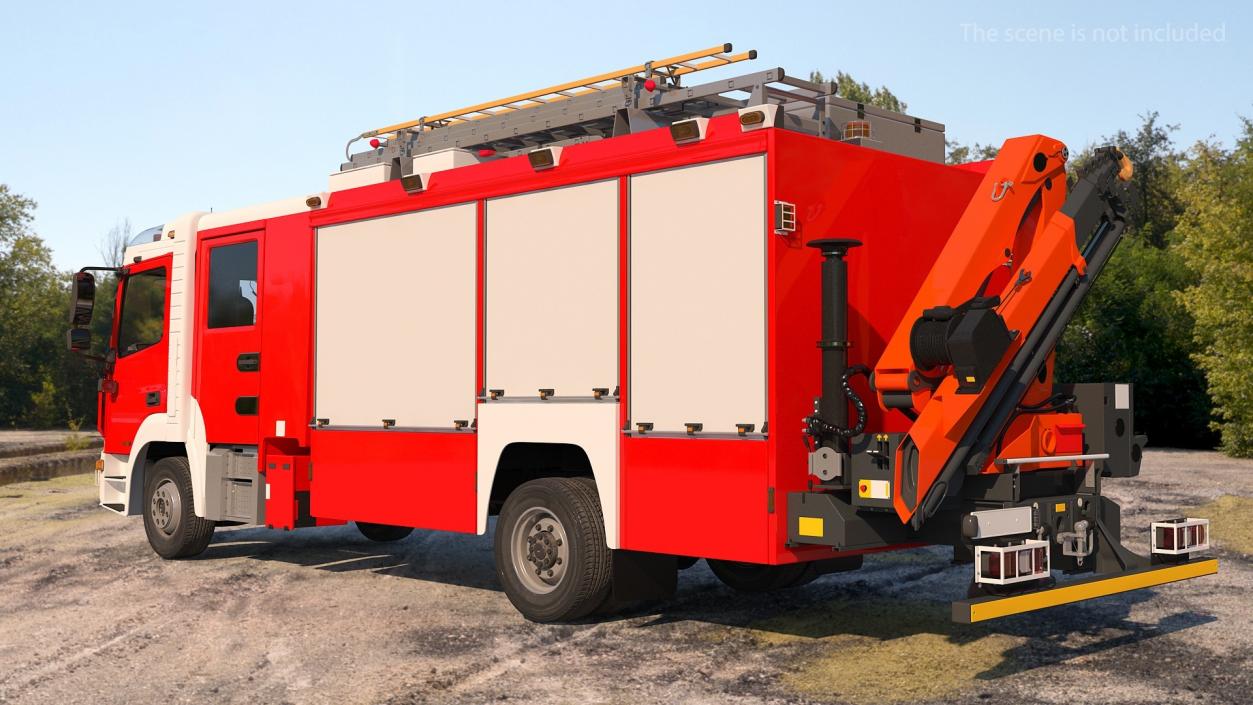 3D Rigged Fire Trucks Collection 7