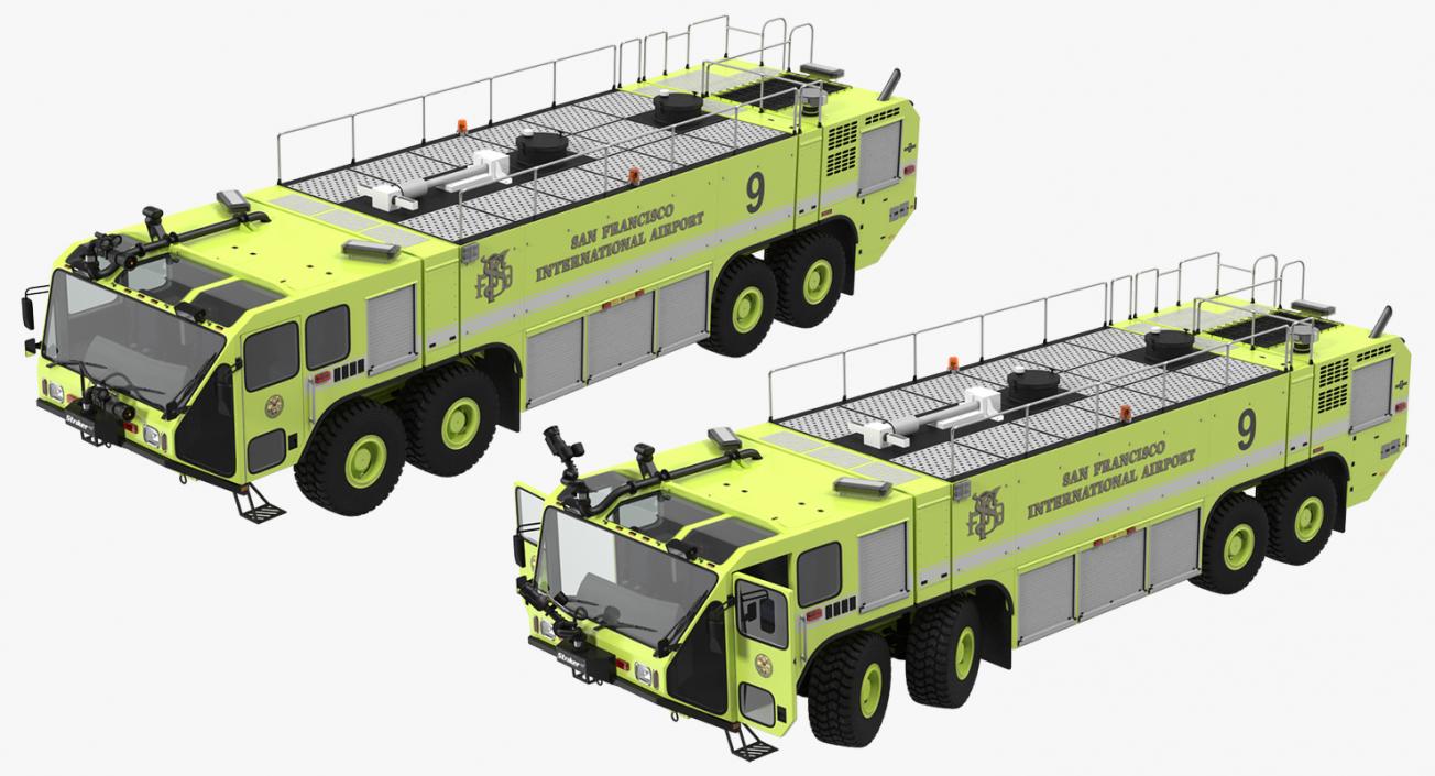 3D Rigged Fire Trucks Collection 7