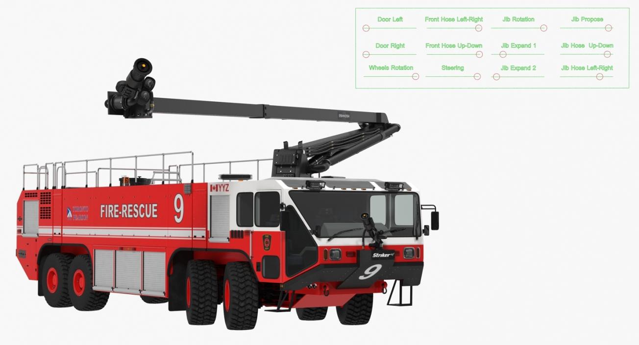 3D Rigged Fire Trucks Collection 7