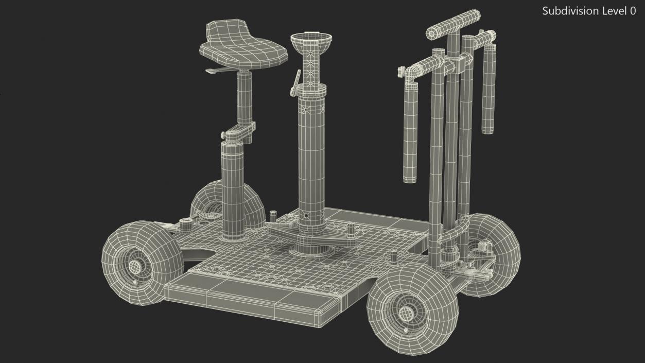 3D MovieTech 4x4 Dolly with Seat Rigged