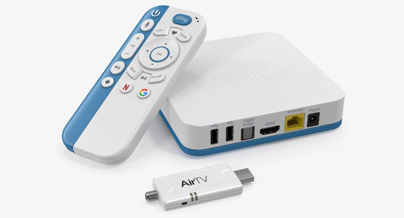 AirTV Player and Adapter 3D model