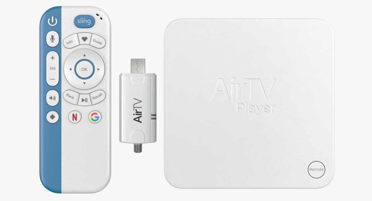 AirTV Player and Adapter 3D model