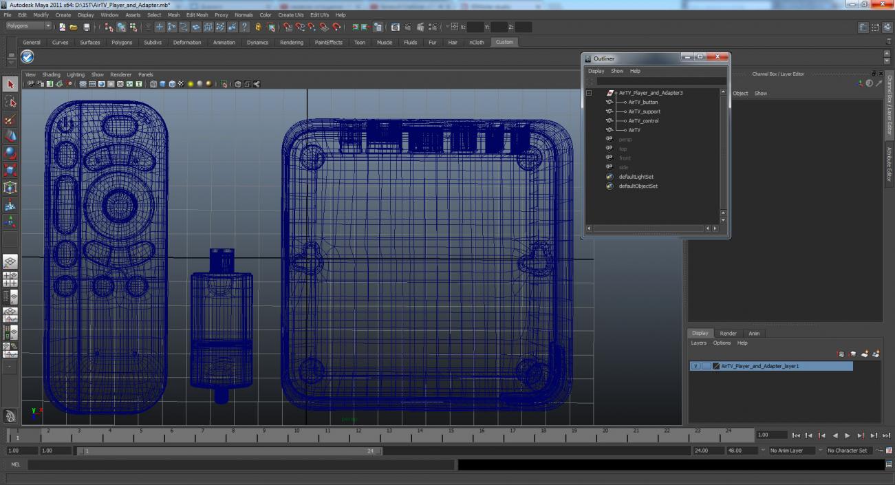 AirTV Player and Adapter 3D model
