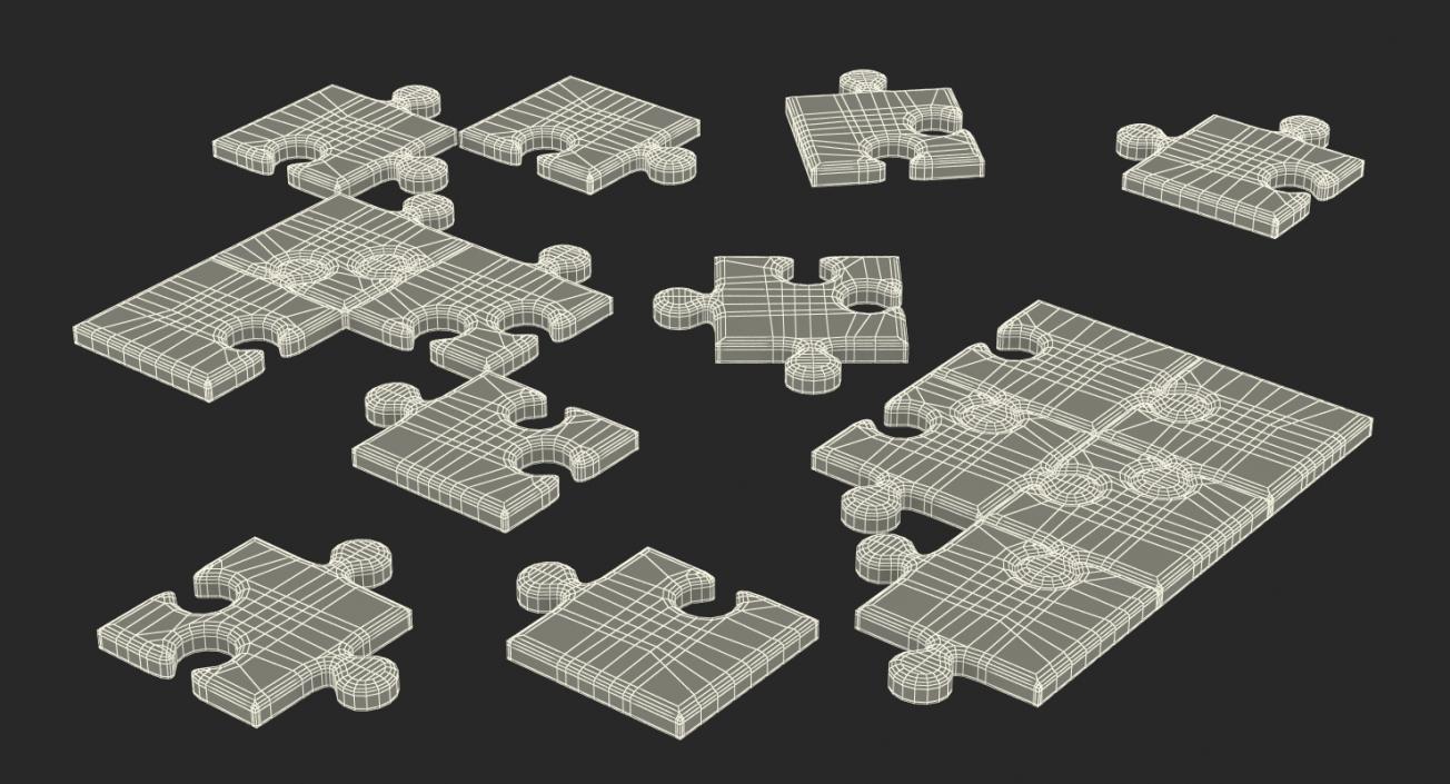 3D model Puzzle Template