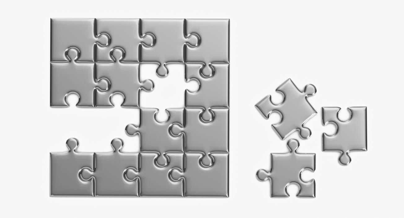 3D model Puzzle Template