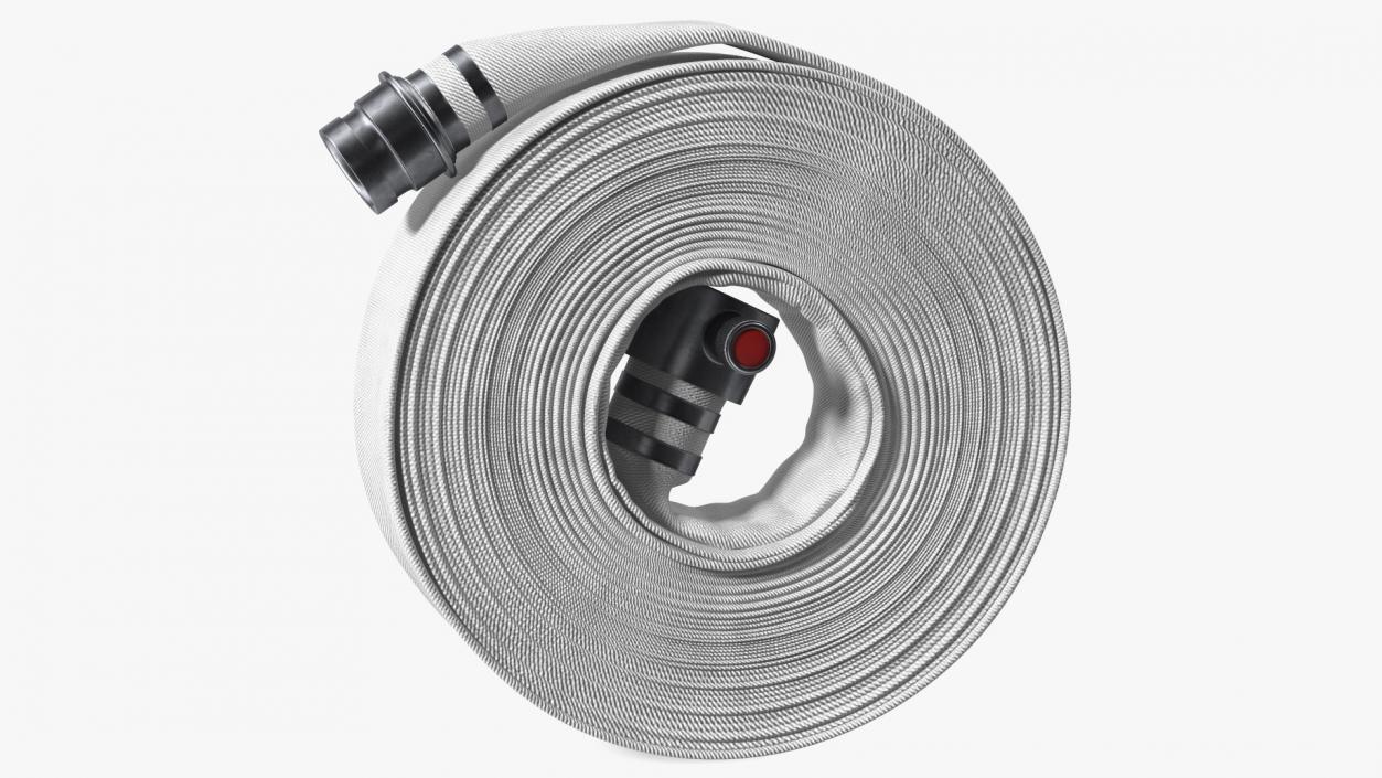 Fire Hose White Canvas 3D