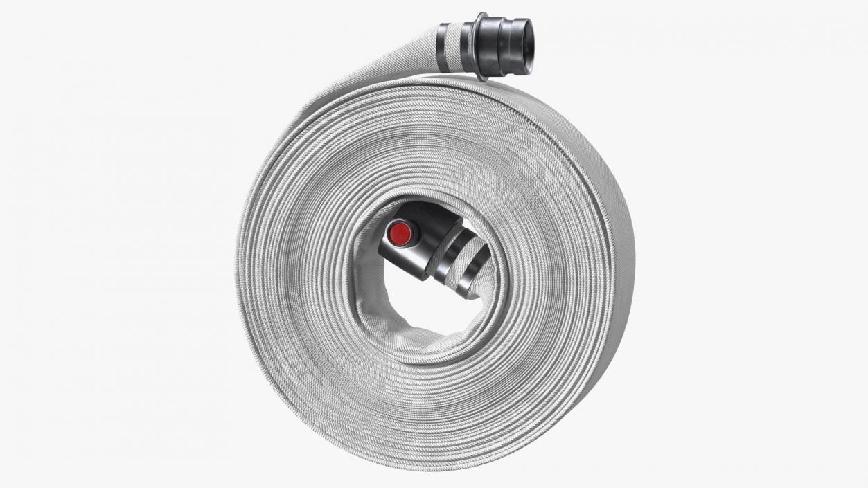 Fire Hose White Canvas 3D