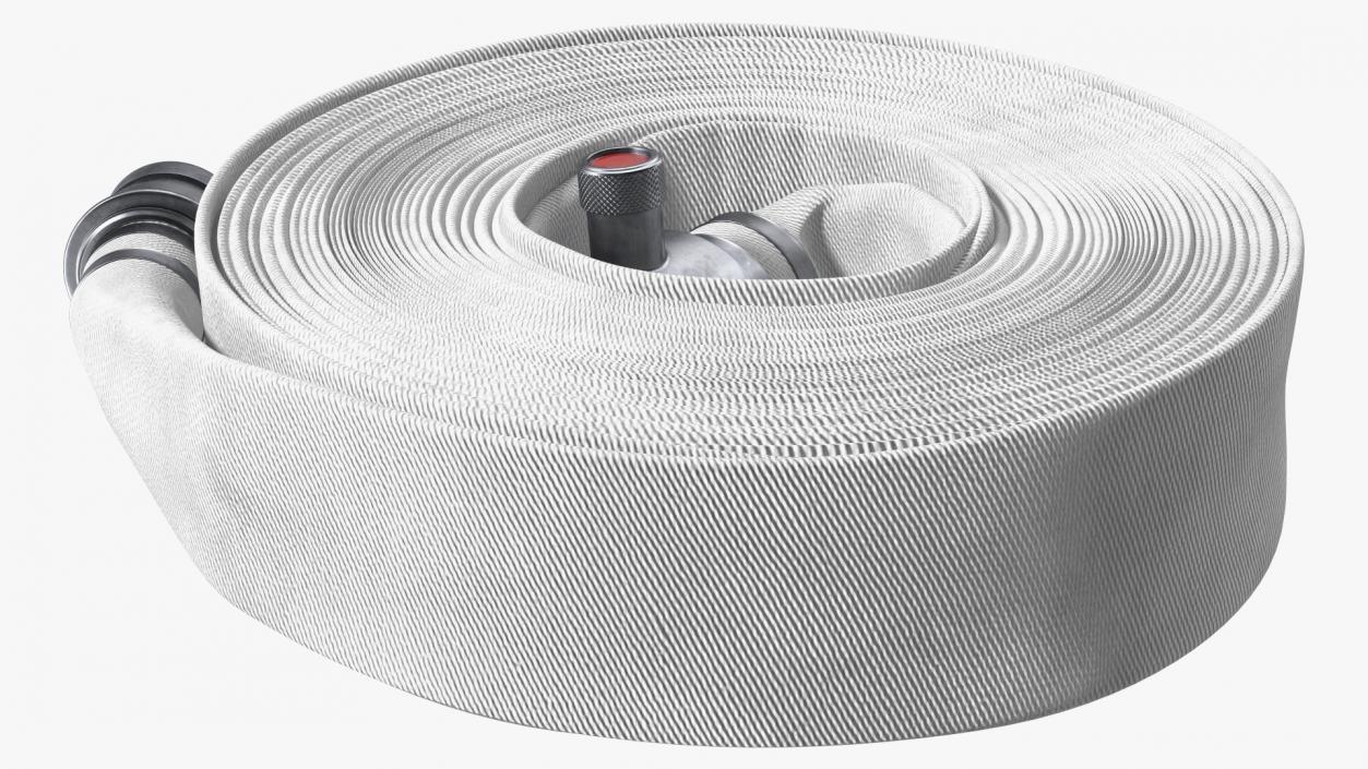 Fire Hose White Canvas 3D