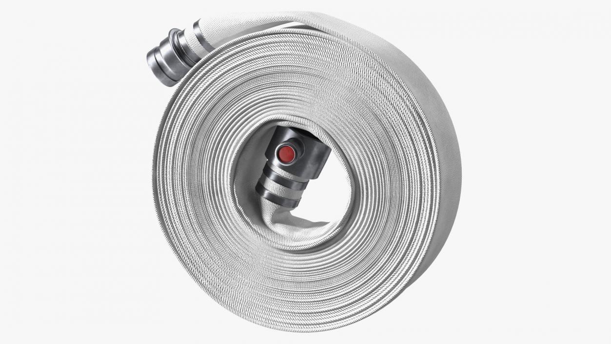 Fire Hose White Canvas 3D