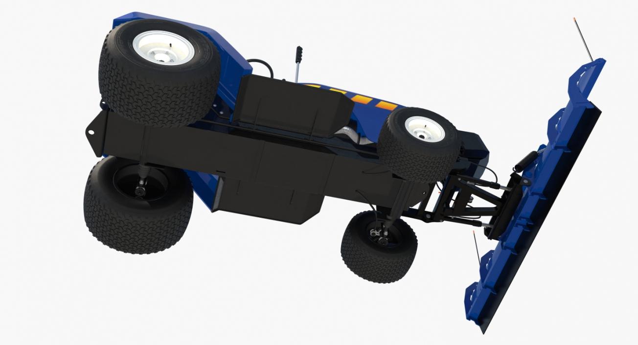 Tractor with Snow Plow 3D