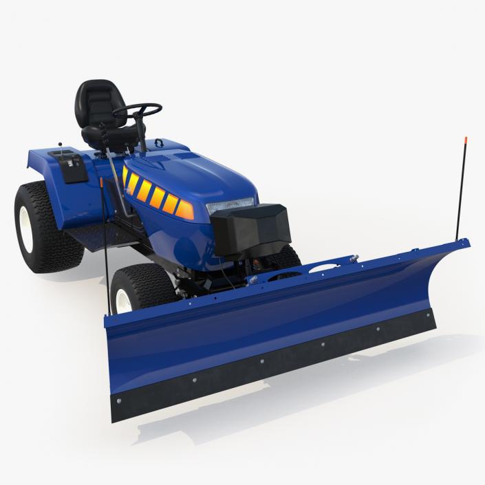 Tractor with Snow Plow 3D