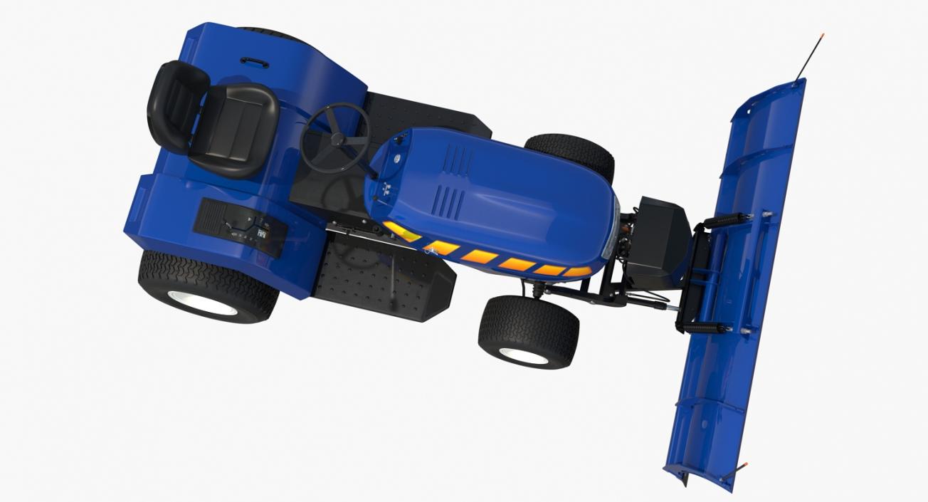 Tractor with Snow Plow 3D