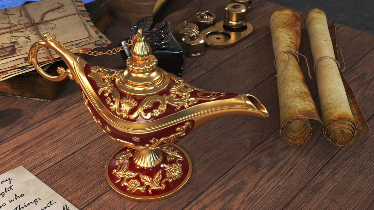 Magic Lamp Red 3D model