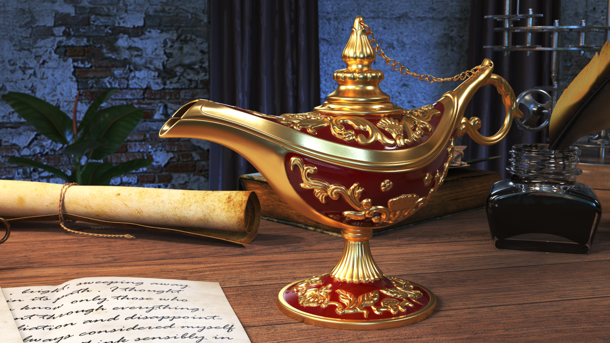 Magic Lamp Red 3D model