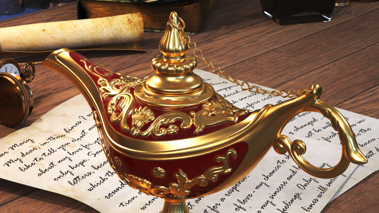 Magic Lamp Red 3D model