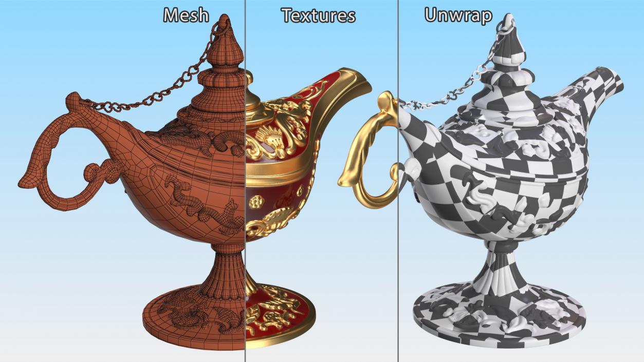 Magic Lamp Red 3D model