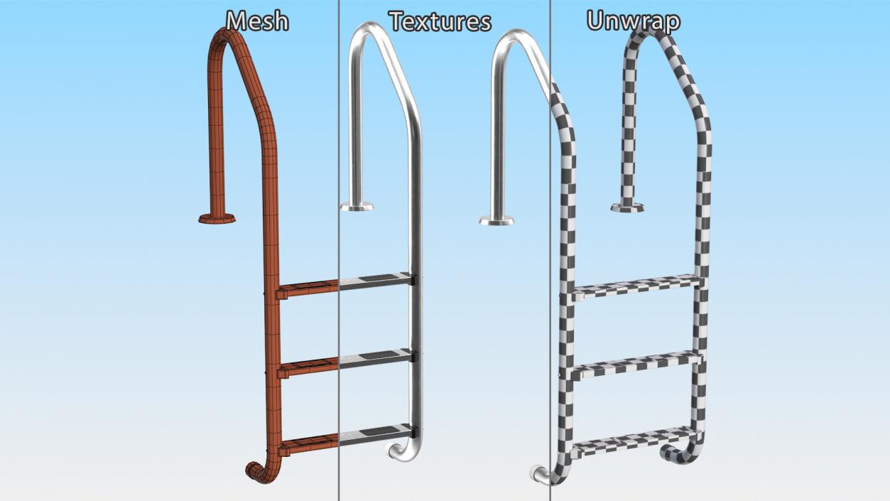 3D model Swimming Pool Ladder