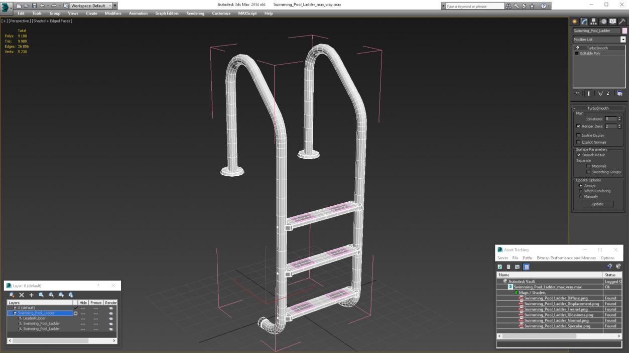 3D model Swimming Pool Ladder