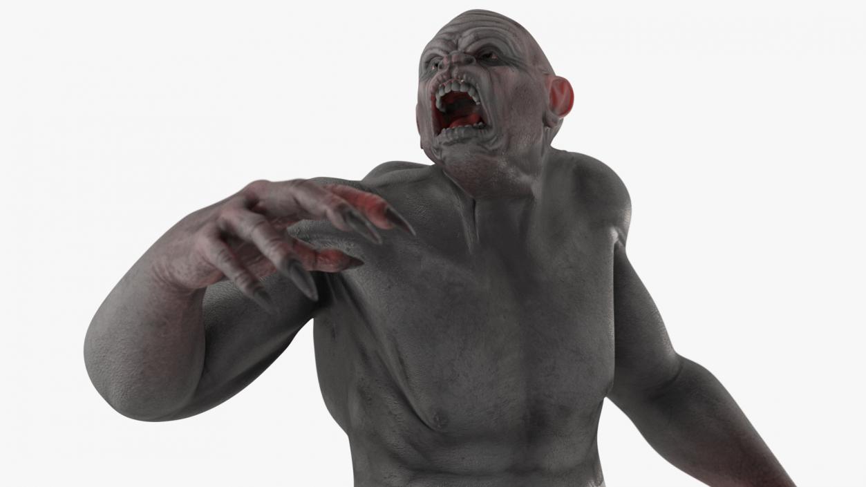 3D model Grey Ogre Aggressive