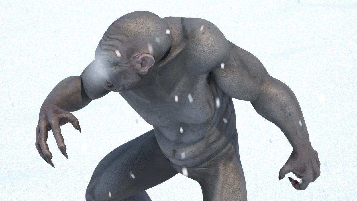 3D model Grey Ogre Aggressive