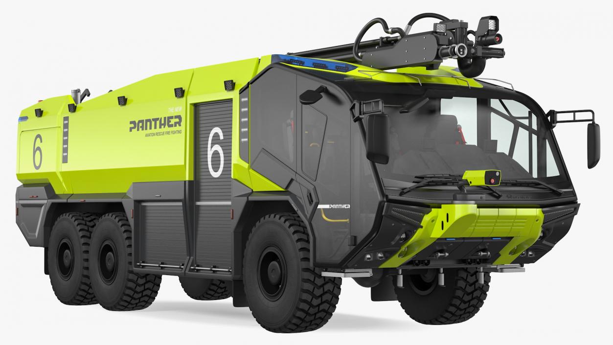 3D model Rosenbauer Panther 6x6 ARFF Vehicle