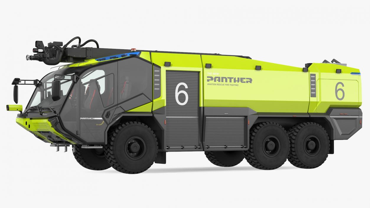 3D model Rosenbauer Panther 6x6 ARFF Vehicle