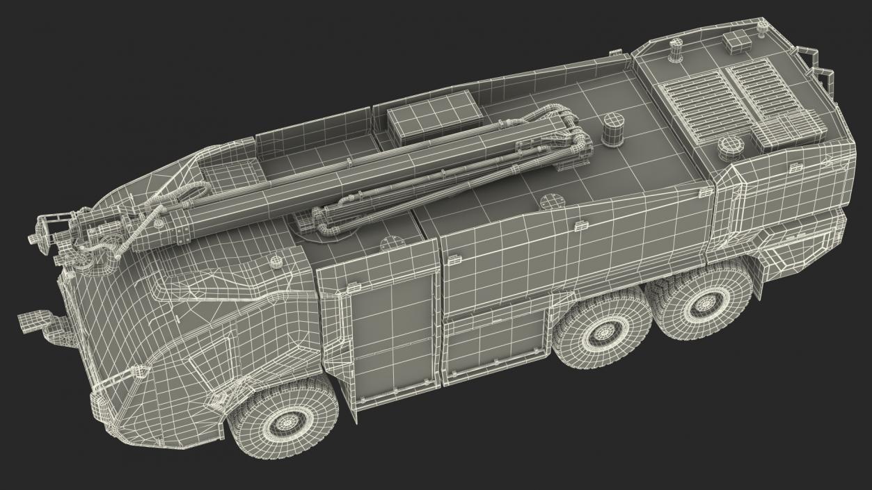 3D model Rosenbauer Panther 6x6 ARFF Vehicle