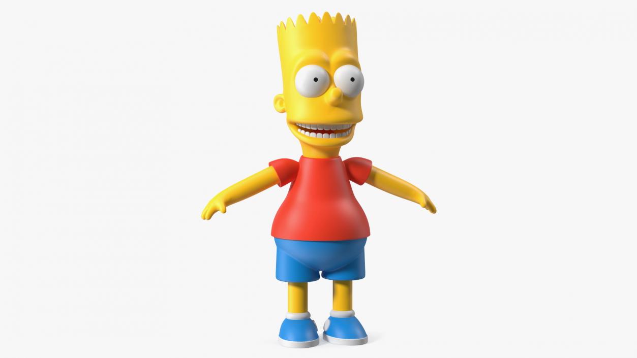 Bart Simpson Character Rigged 3D model