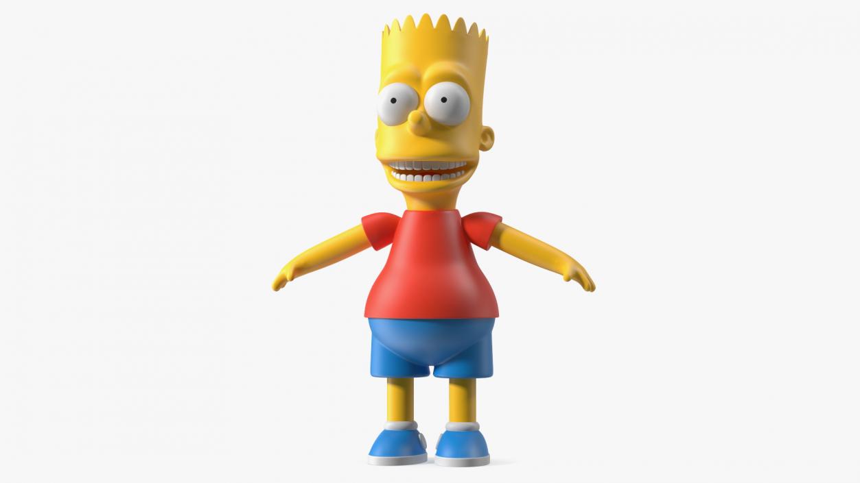 3D Bart Simpson Character Rigged for Maya model