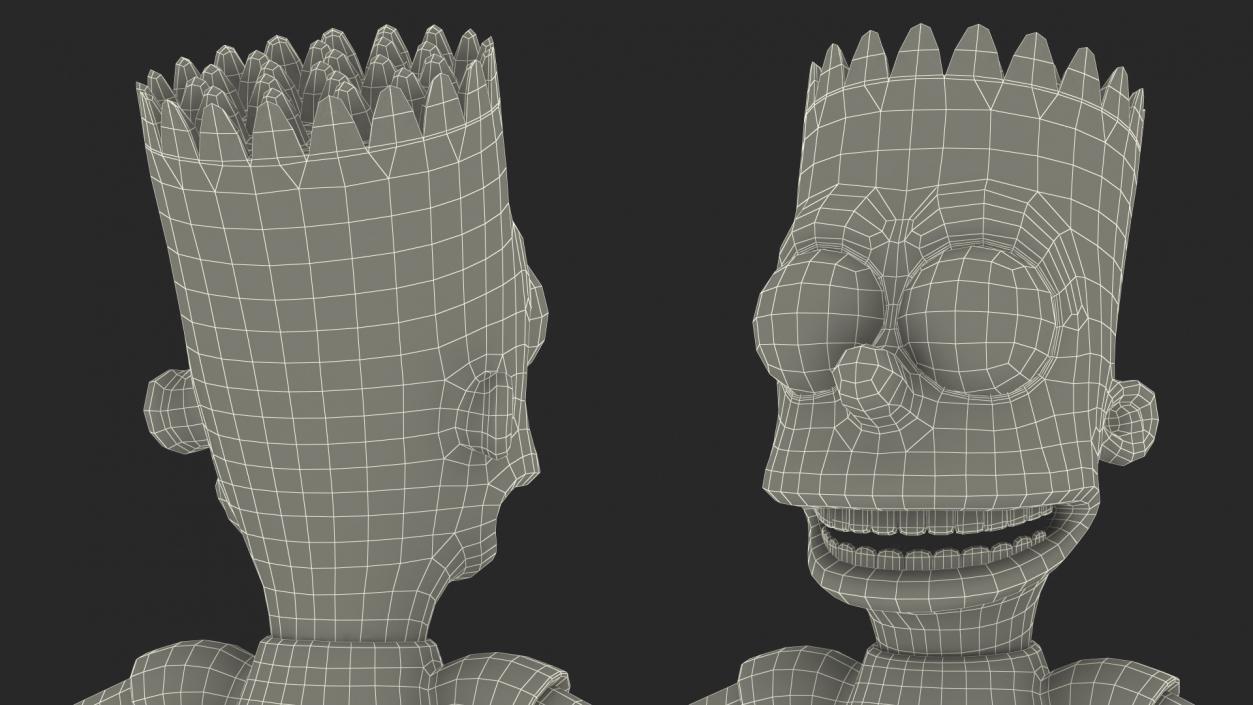 Bart Simpson Character Rigged 3D model