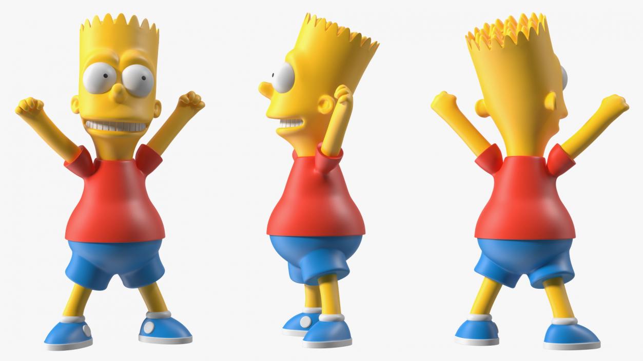 Bart Simpson Character Rigged 3D model