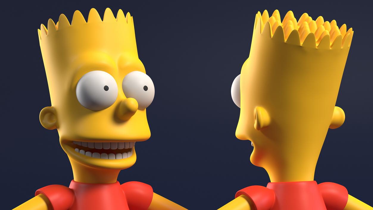 Bart Simpson Character Rigged 3D model