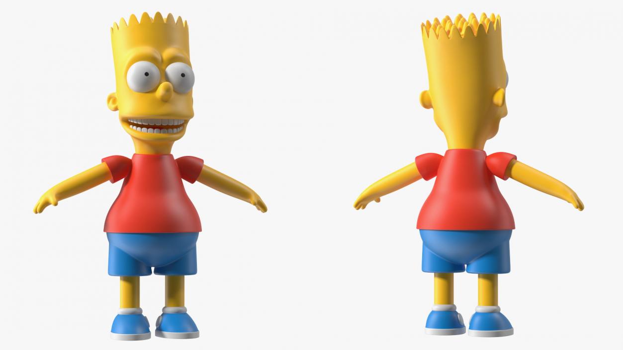 Bart Simpson Character Rigged 3D model